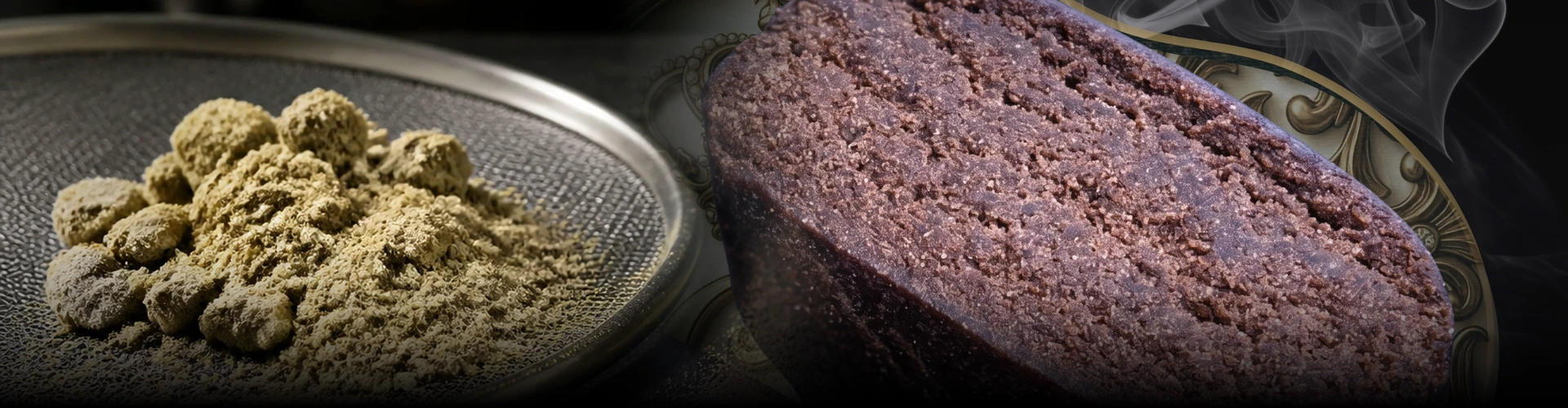Kief CBD sur tamis et résine Royal Purple Elite+ avec fondu noir
