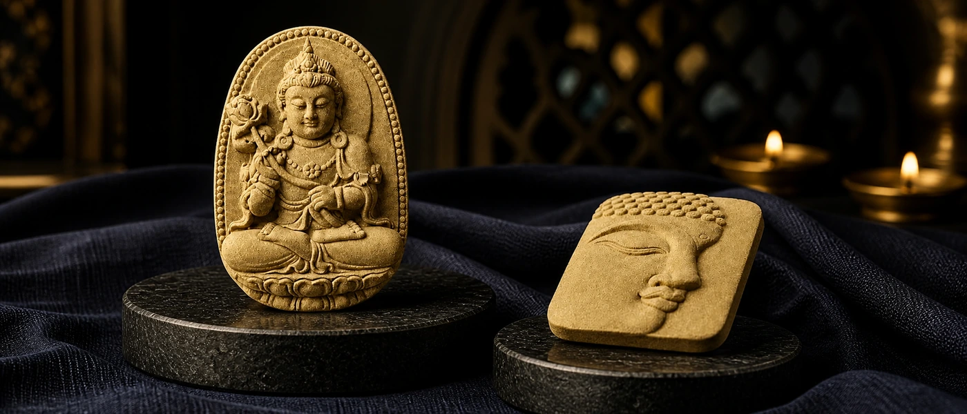 Les créations HEXAWEED Buddha Blue et Seedarthash dans une ambiance indienne lumineuse