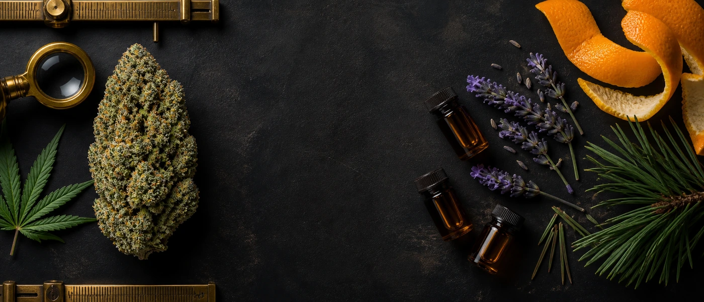 Comparaison entre une fleur CBD naturelle et des sources de terpènes botaniques ajoutés